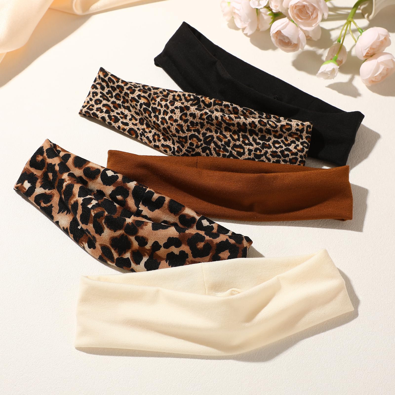 Weazppre banda para la cabeza estampado animal serpiente, práctica para correr y entrenamientos.