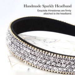 Wecoe wedding-look headband sparkling with crystal bling