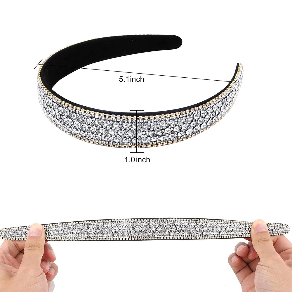 Wecoe headband worn on model for an elegant look