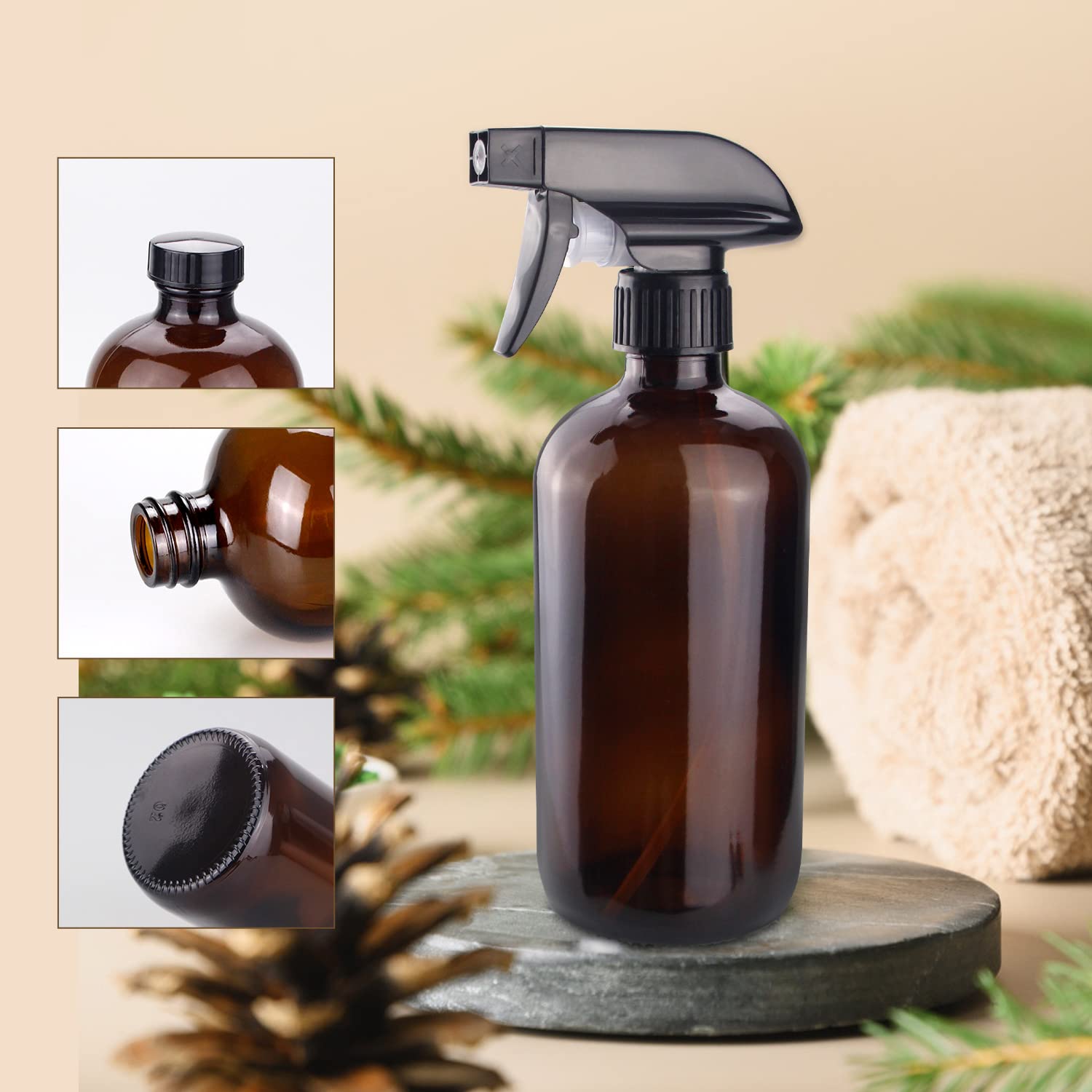 Wedama spray bottle with leak-proof cap for mess-free use.