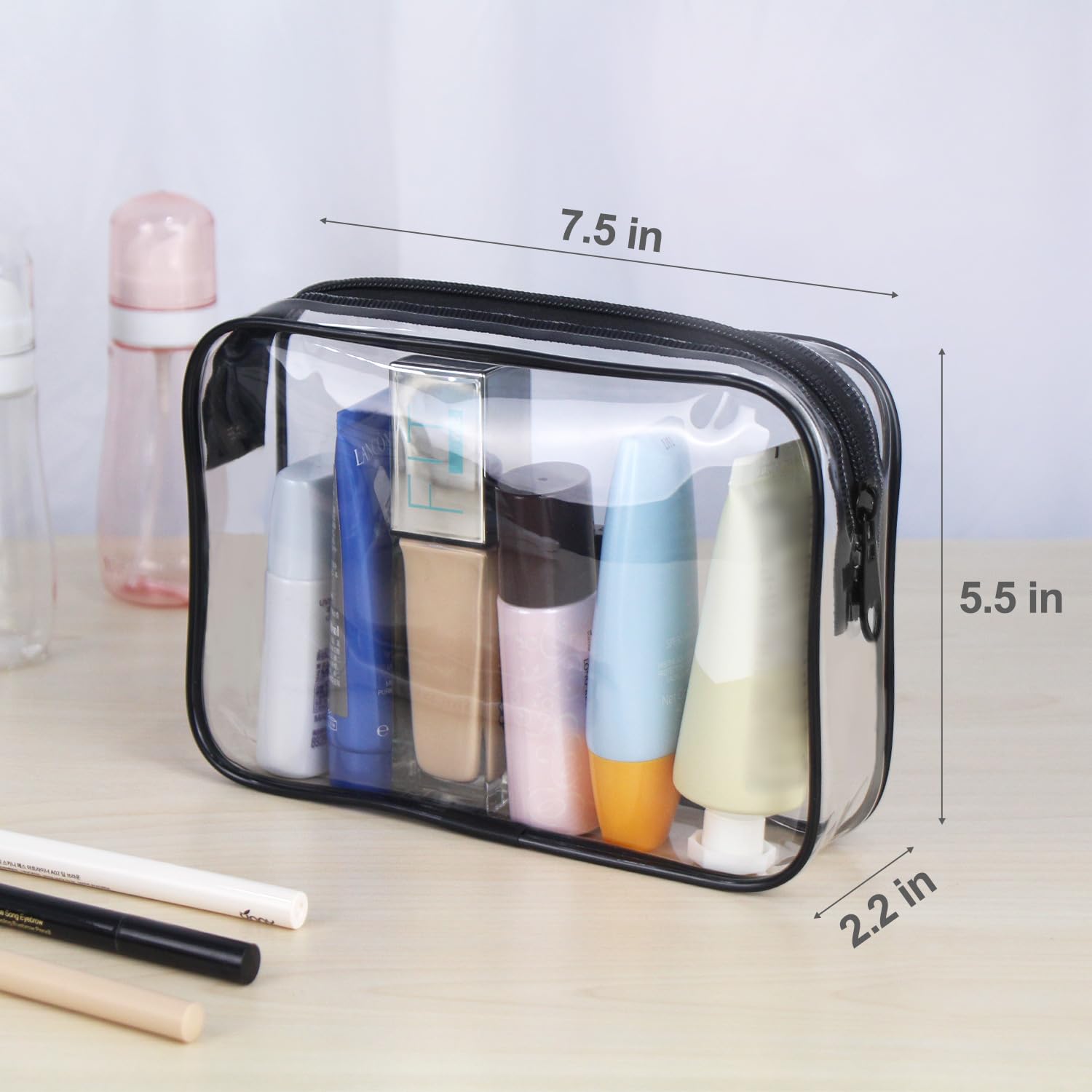 Wedama 2-pack TSA-approved zipper close-up for secure, quick access.