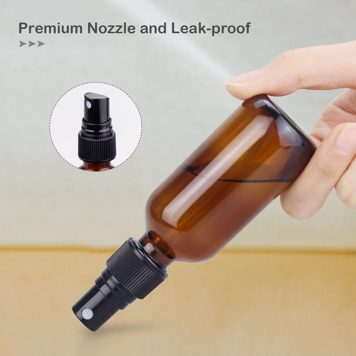 Wedama amber nozzle provides UV protection while keeping liquids safe and reusable.
