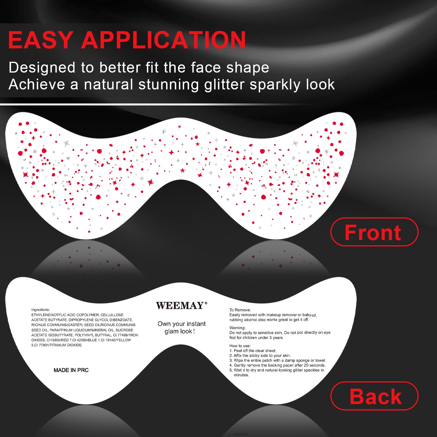 WEEMAY diseño adaptable al rostro con dos tonos para un acabado natural.