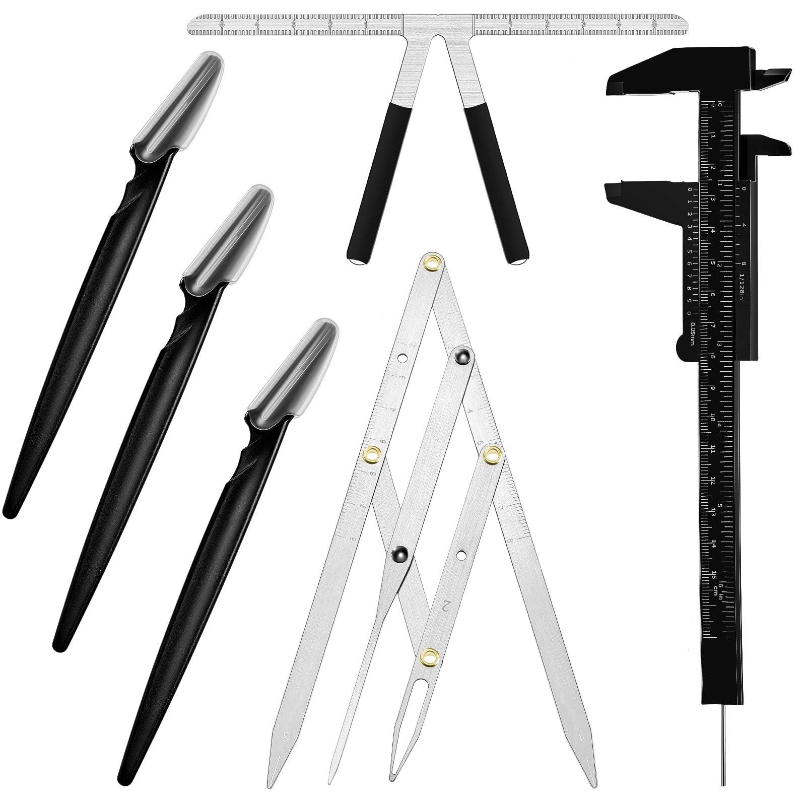 Weewooday brow ruler showing 3-point positioning for symmetrical brows.