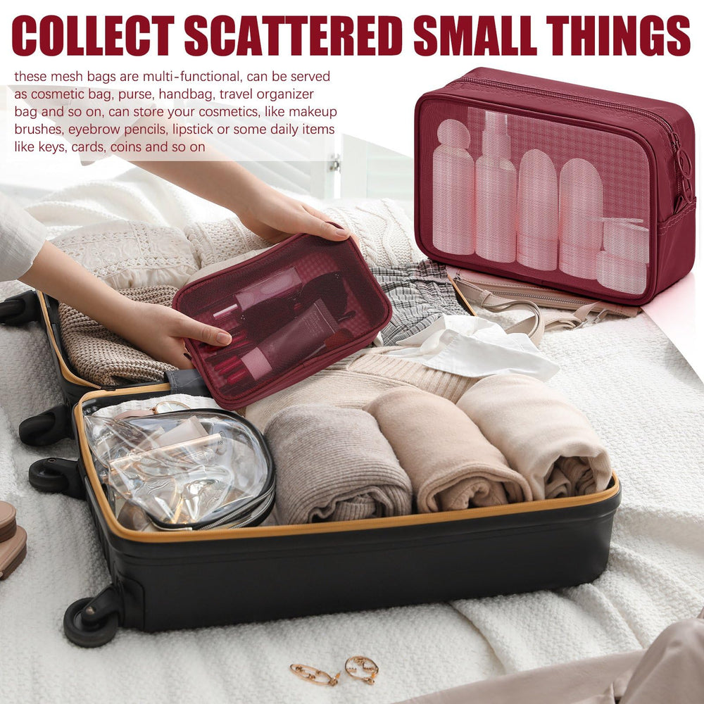 Weewooday four-piece mesh set for daily essentials on the go