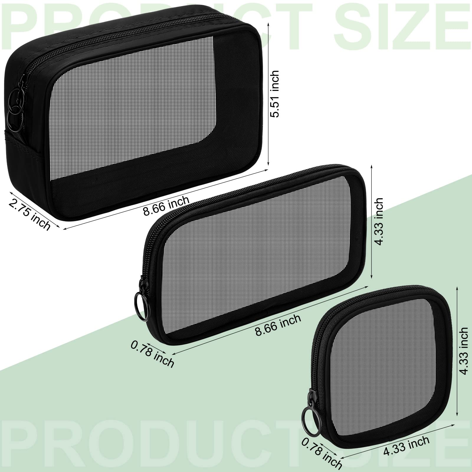 Weewooday nylon mesh pouch highlights durability and lightweight use