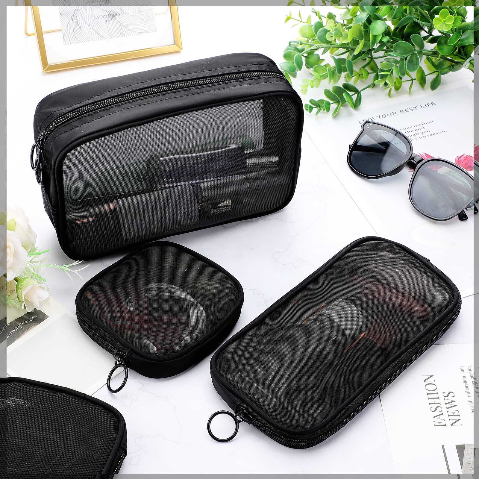 Weewooday travel-friendly mesh pouch is portable for carry-on bags