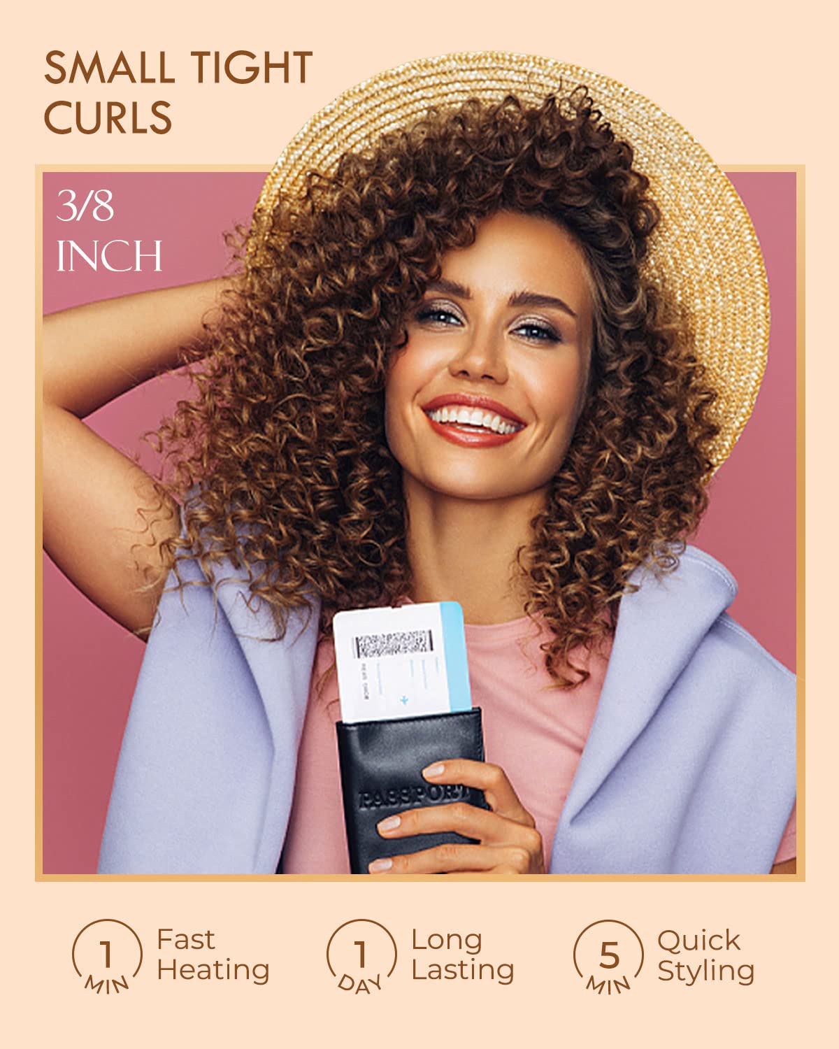 Weeyum ceramic tourmaline technology smooths hair and reduces frizz