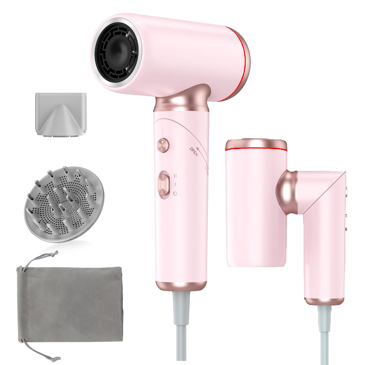 Weeyum travel dryer folded for compact packing and easy global use