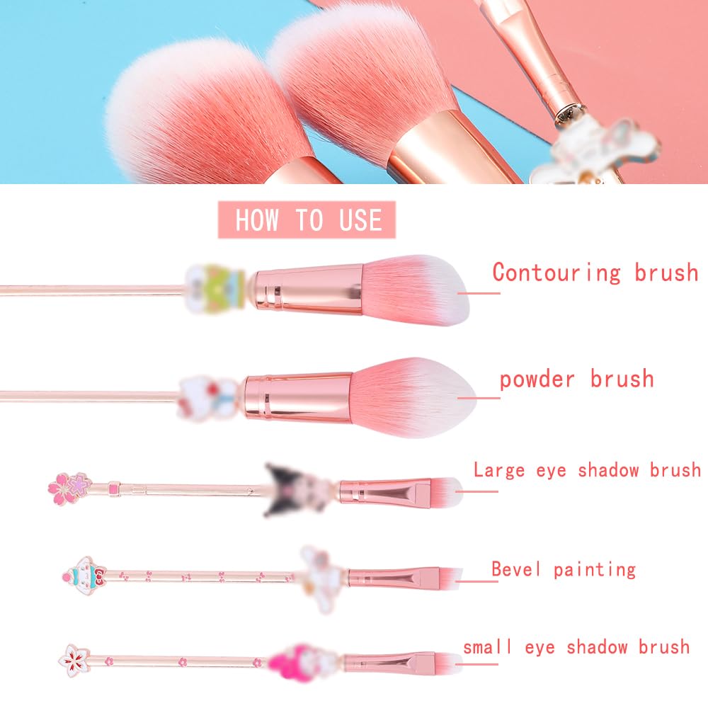 WeChip Cute Anime powder brush applies light, even dust