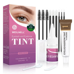 WEILNELL kit color cejas pestanas empaque práctico para empezar coloración en casa