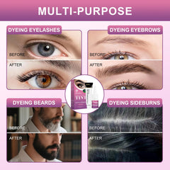 WEILNELL kit de color pestañas y cejas, resultado natural de inmediato.