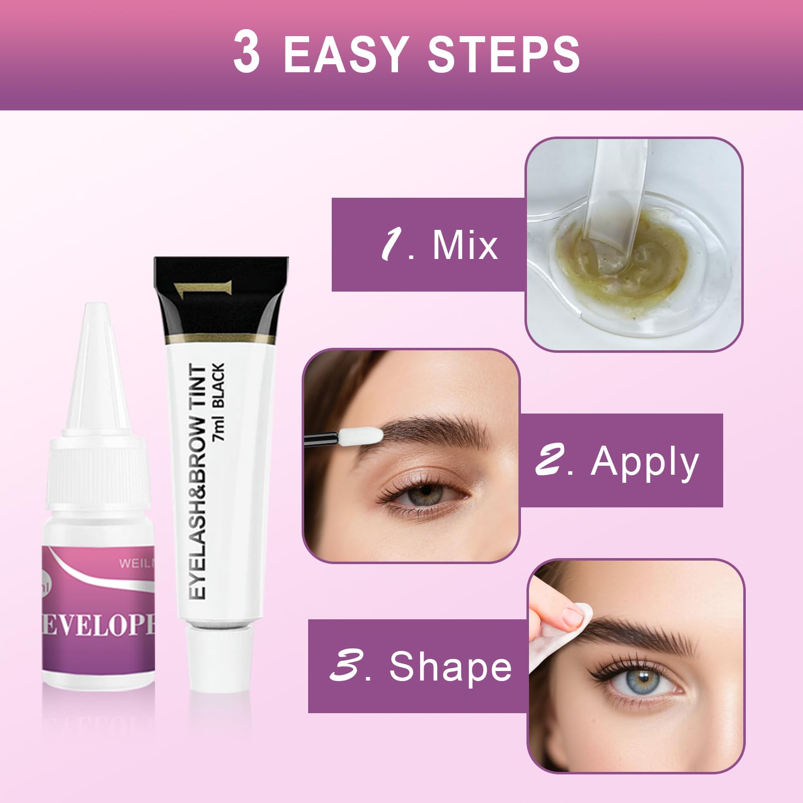 WEILNELL uso multiusos para vello facial y cejas.