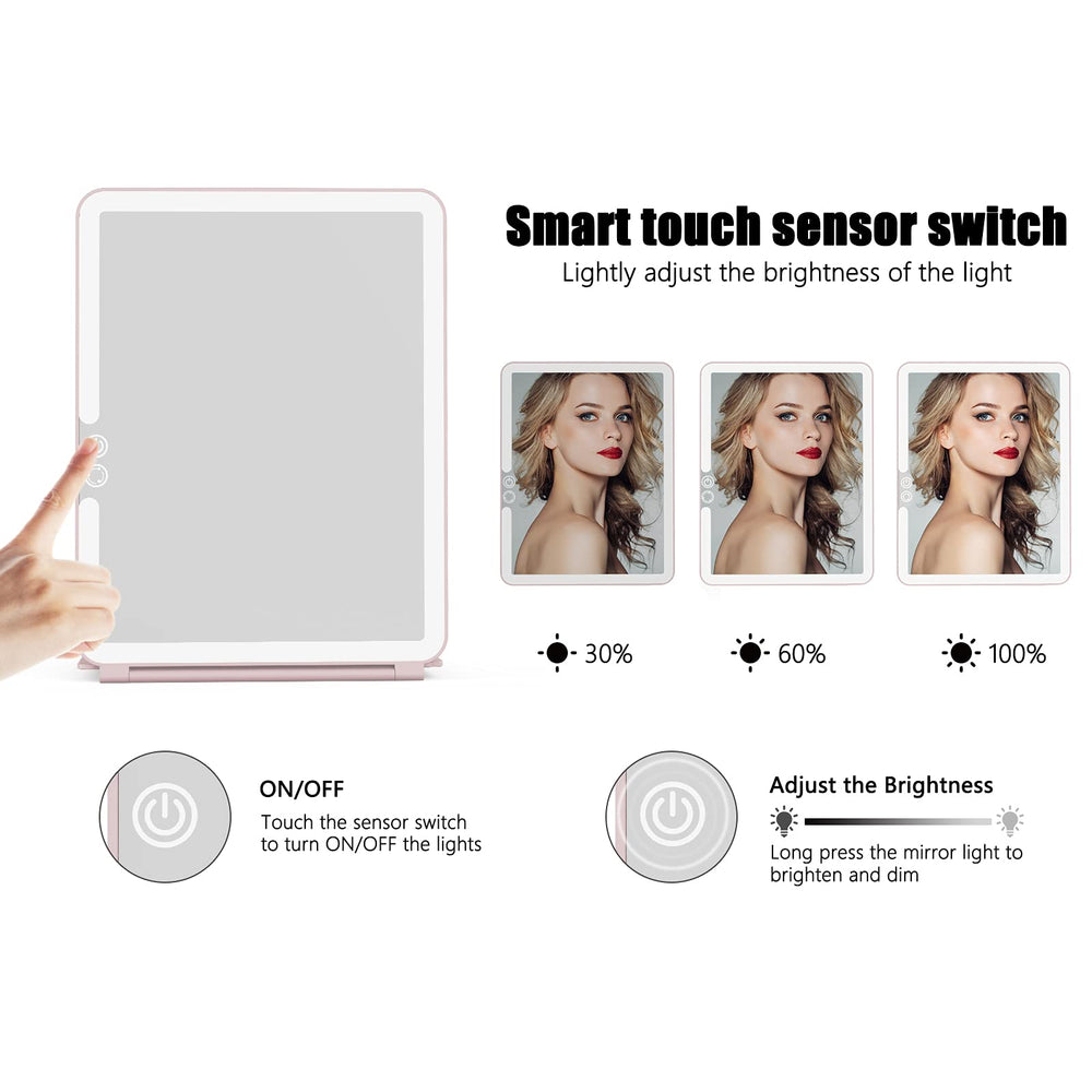 WEILY three-color light options for soft or bright makeup environments
