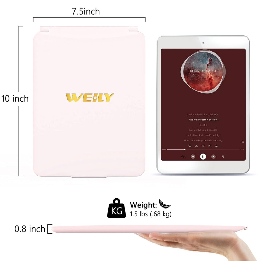 WEILY USB rechargeable vanity mirror with long-lasting power