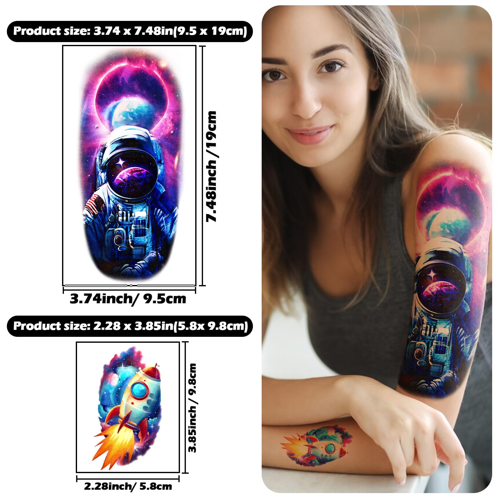 Weipbwor temporary tattoos for surfaces like glass or phone cases.