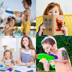 Weipbwor waterproof tattoos stay vivid through play and swimming.