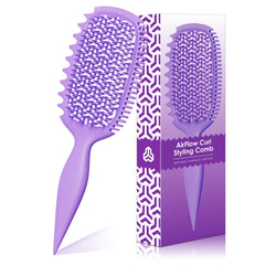 Weldilgit curl brush for thick coily hair delivers detangling and defined curls.