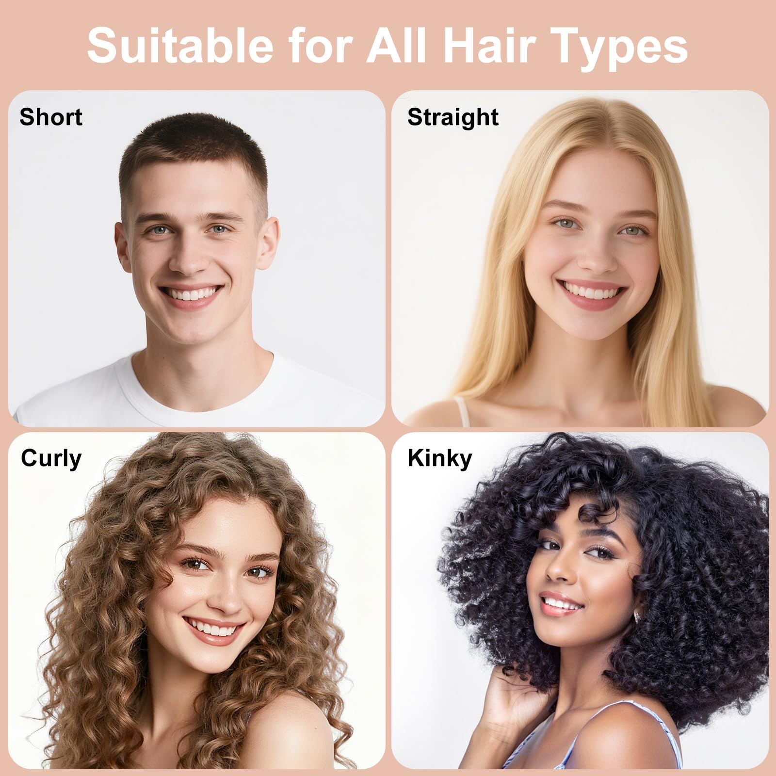 Weldilgit Curly Hair Brush features an ergonomic handle for comfortable styling sessions.