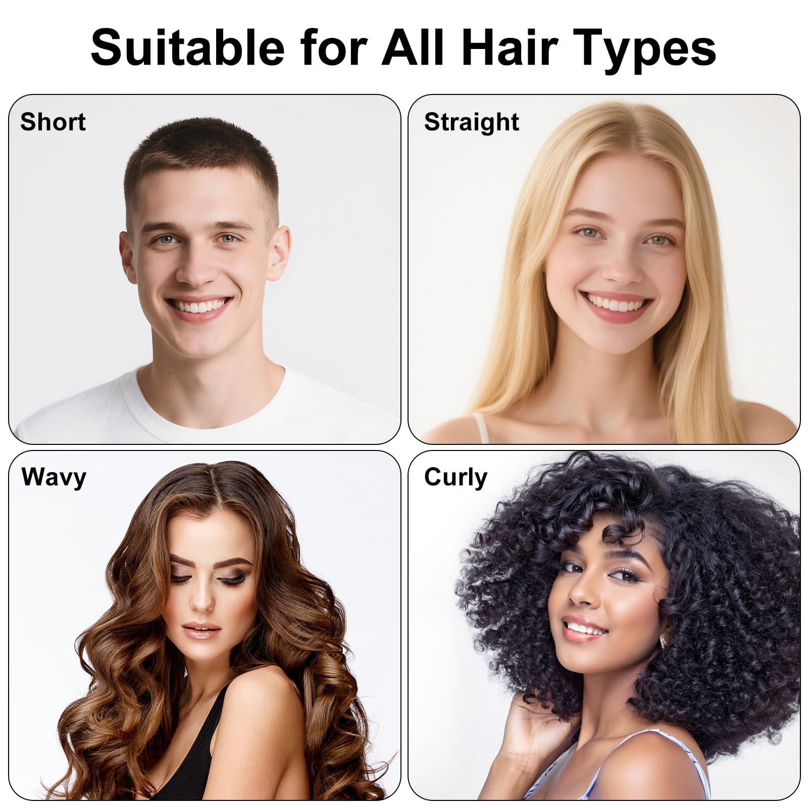 Weldilgit Curly Brush ergonomic handle supports comfortable all-day styling.