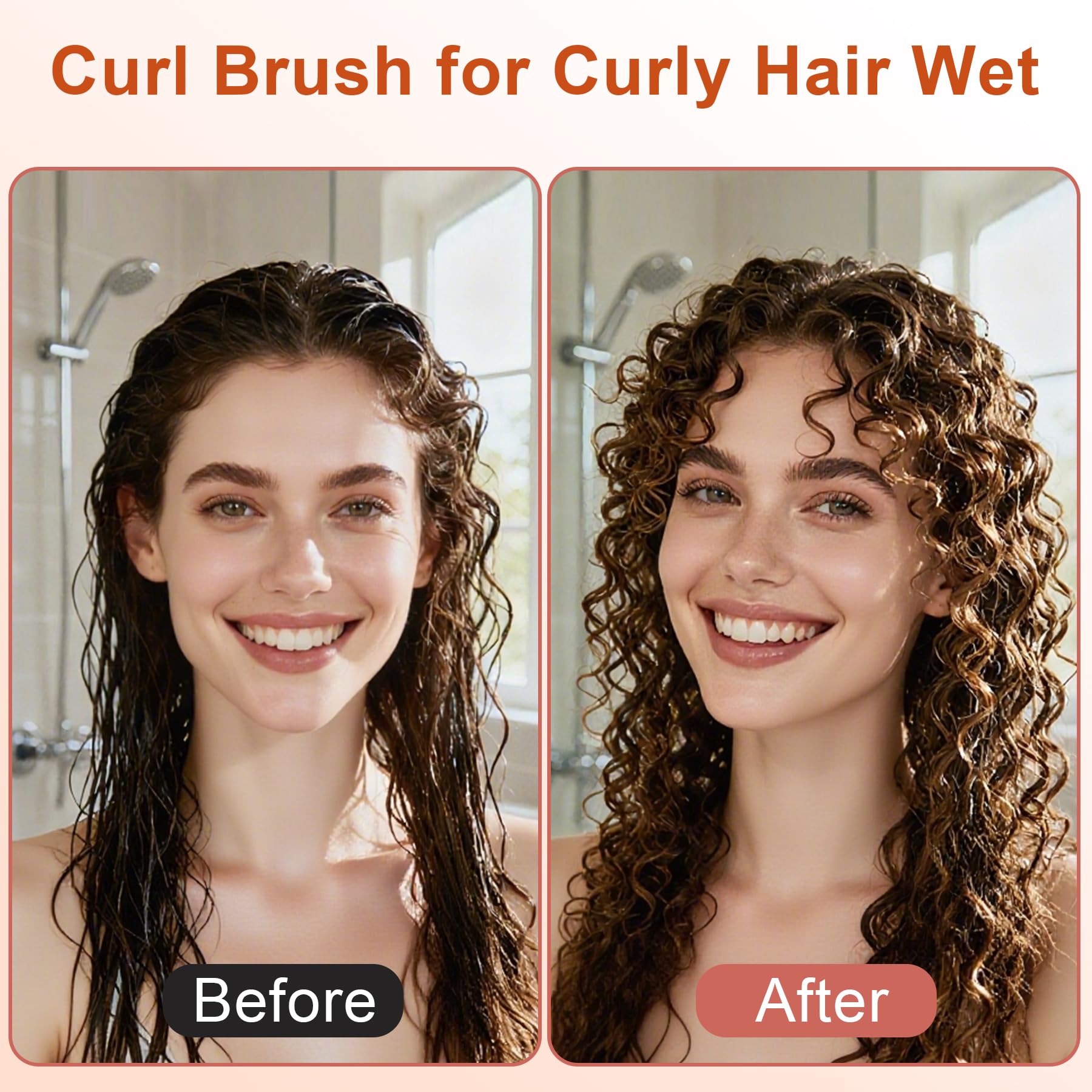 Weldilgit Curly Hair Brush vented back speeds air drying and minimizes static.