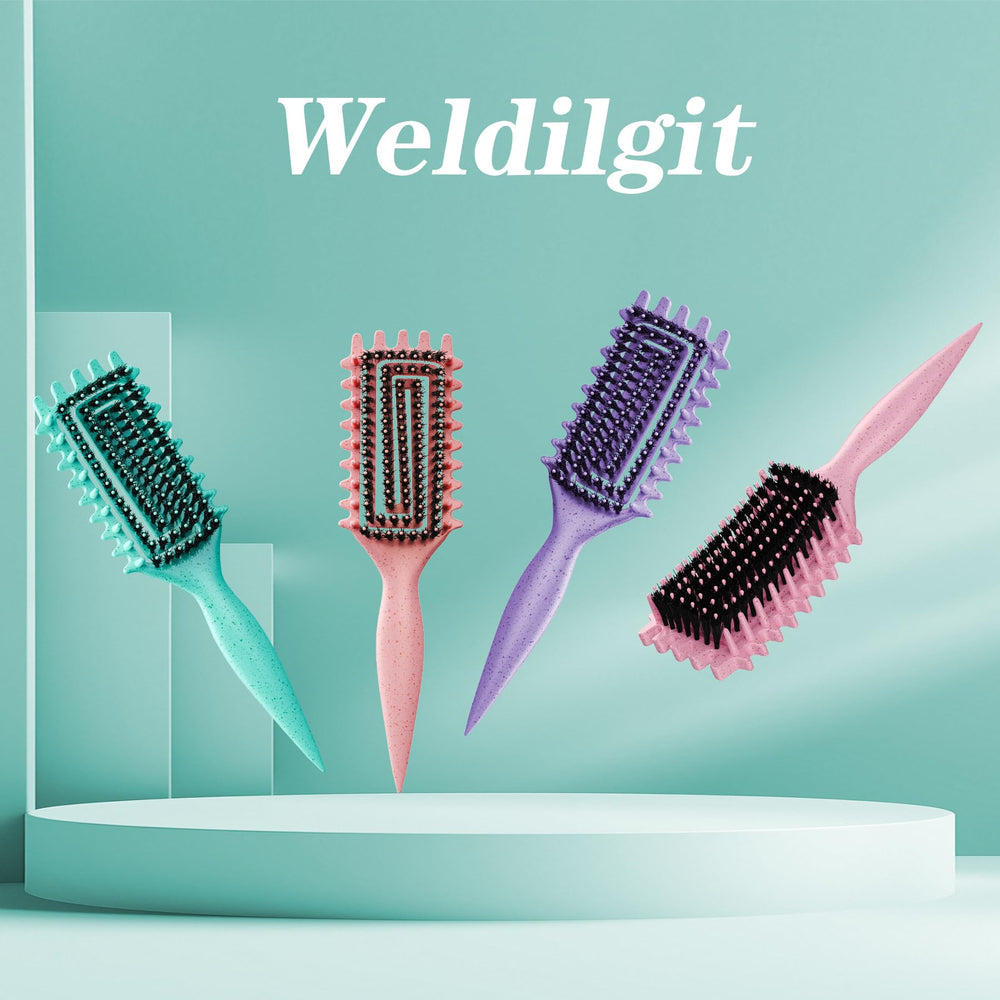 Weldilgit Curly Hair Brush lightweight on-the-go tool for curl shaping.
