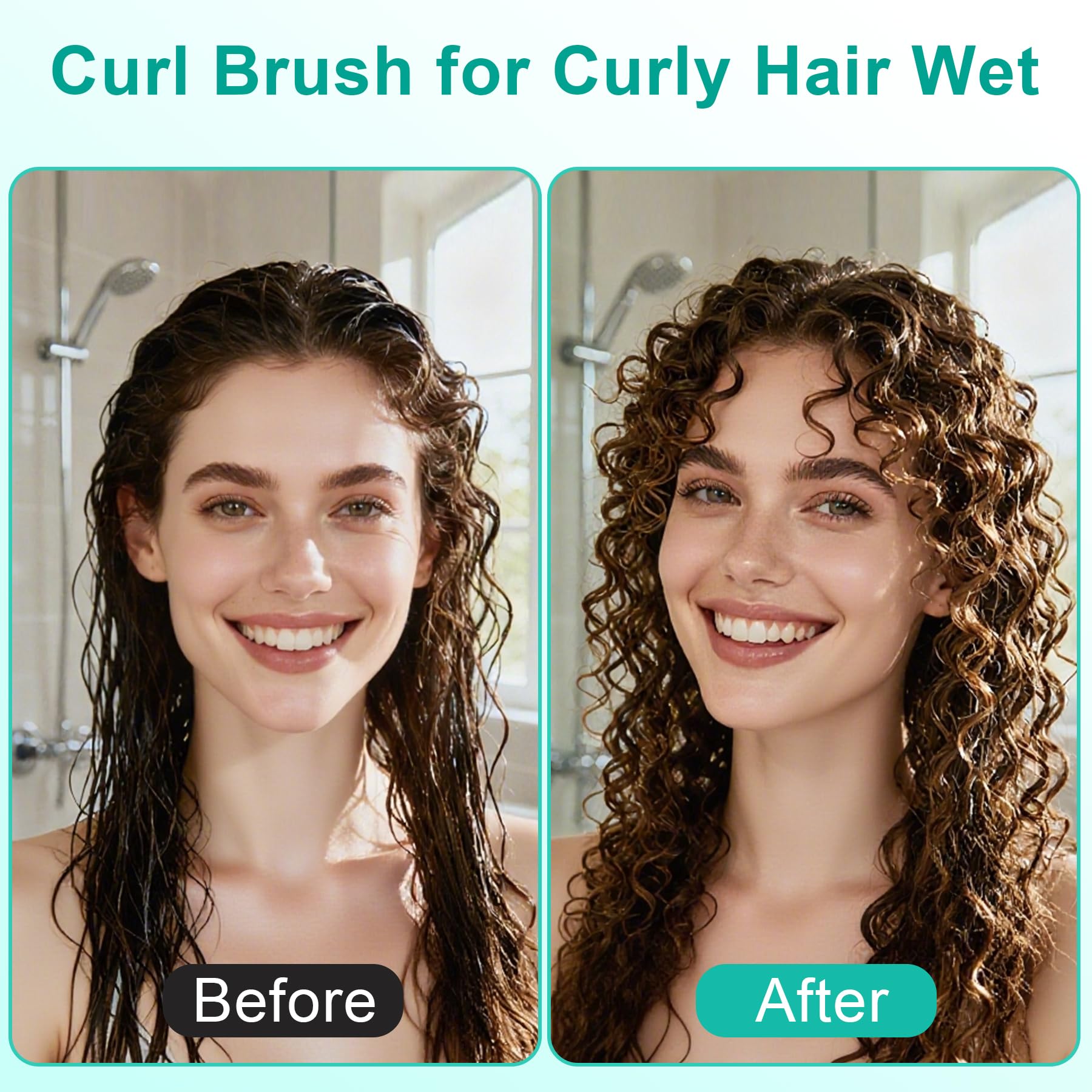 Weldilgit Curly Hair Brush vented back speeds drying and reduces static.
