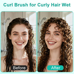 Weldilgit Curly Hair Brush vented back speeds drying and reduces static.
