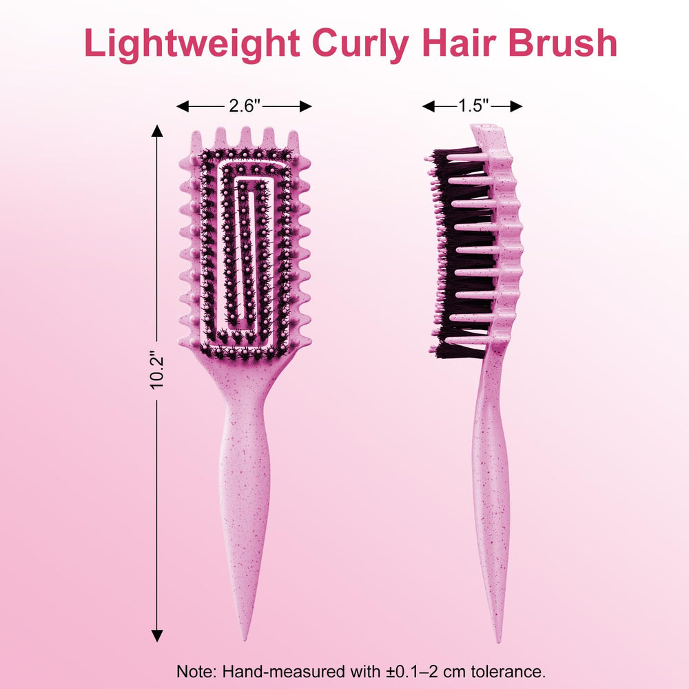 Weldilgit Curly Hair Brush works on wet or dry hair for versatile use.