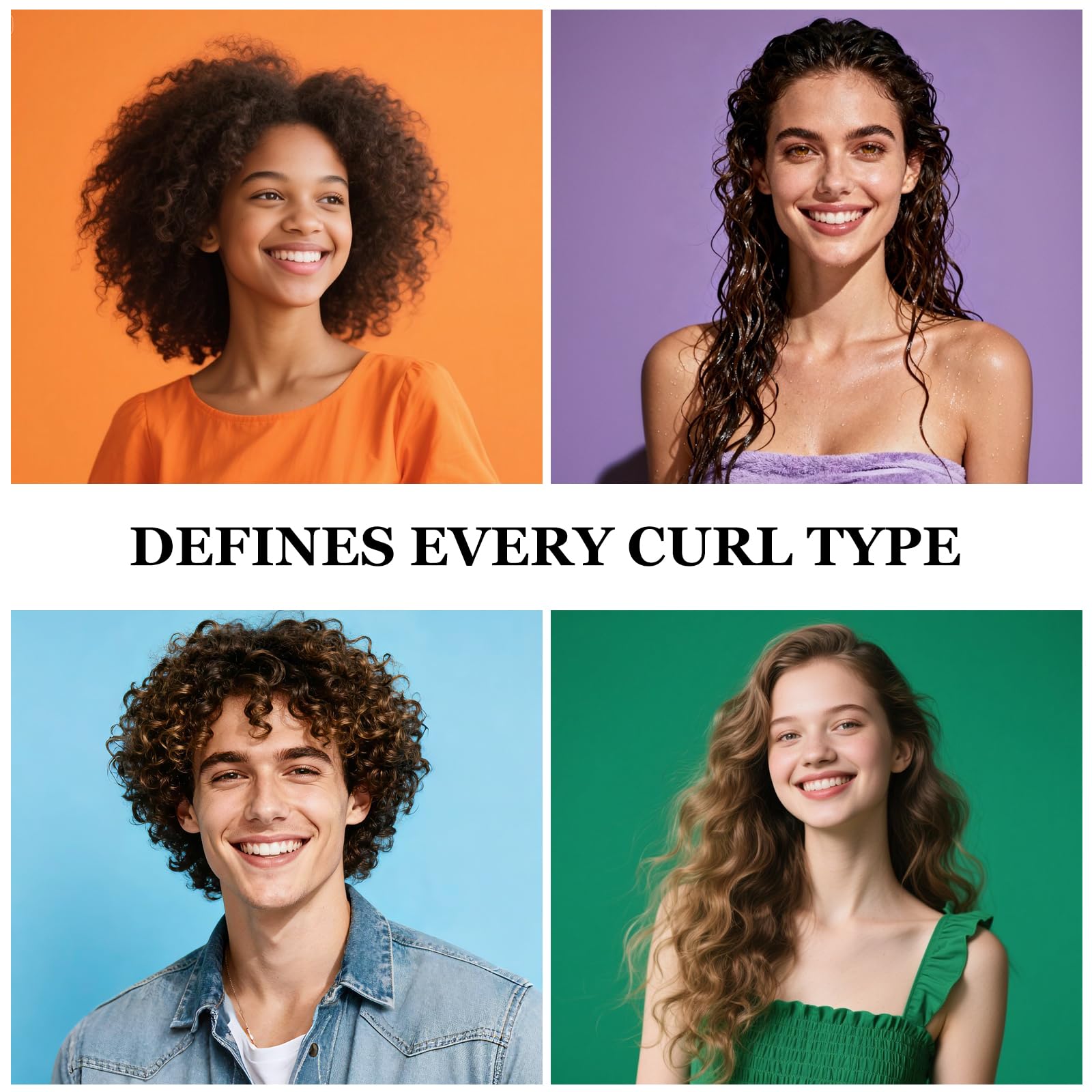 Weldilgit dual-sided design works on wet and dry hair for versatile styling.