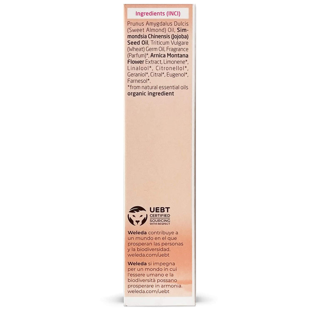 Weleda Aceite vegetal hidrata y mejora la suavidad de la piel.