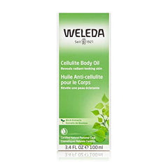 Weleda aplicación de aceite corporal, se absorbe rápidamente para uso diario.