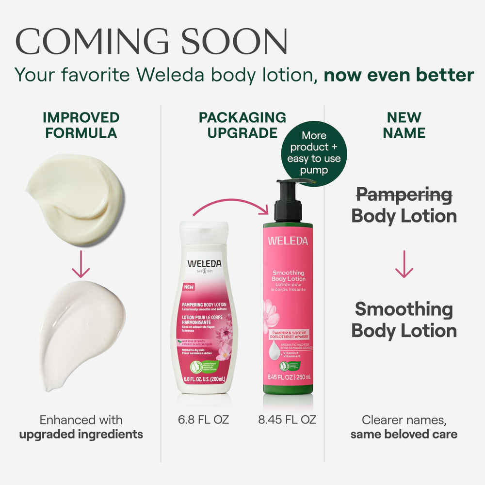 Envase práctico facilita el uso regular de Weleda Loción Rosa Silvestre.