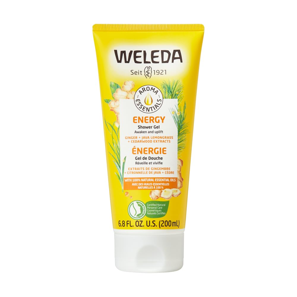 Weleda Aroma Essentials Energy Shower Gel, botella: experiencia vigorizante para empezar el día.