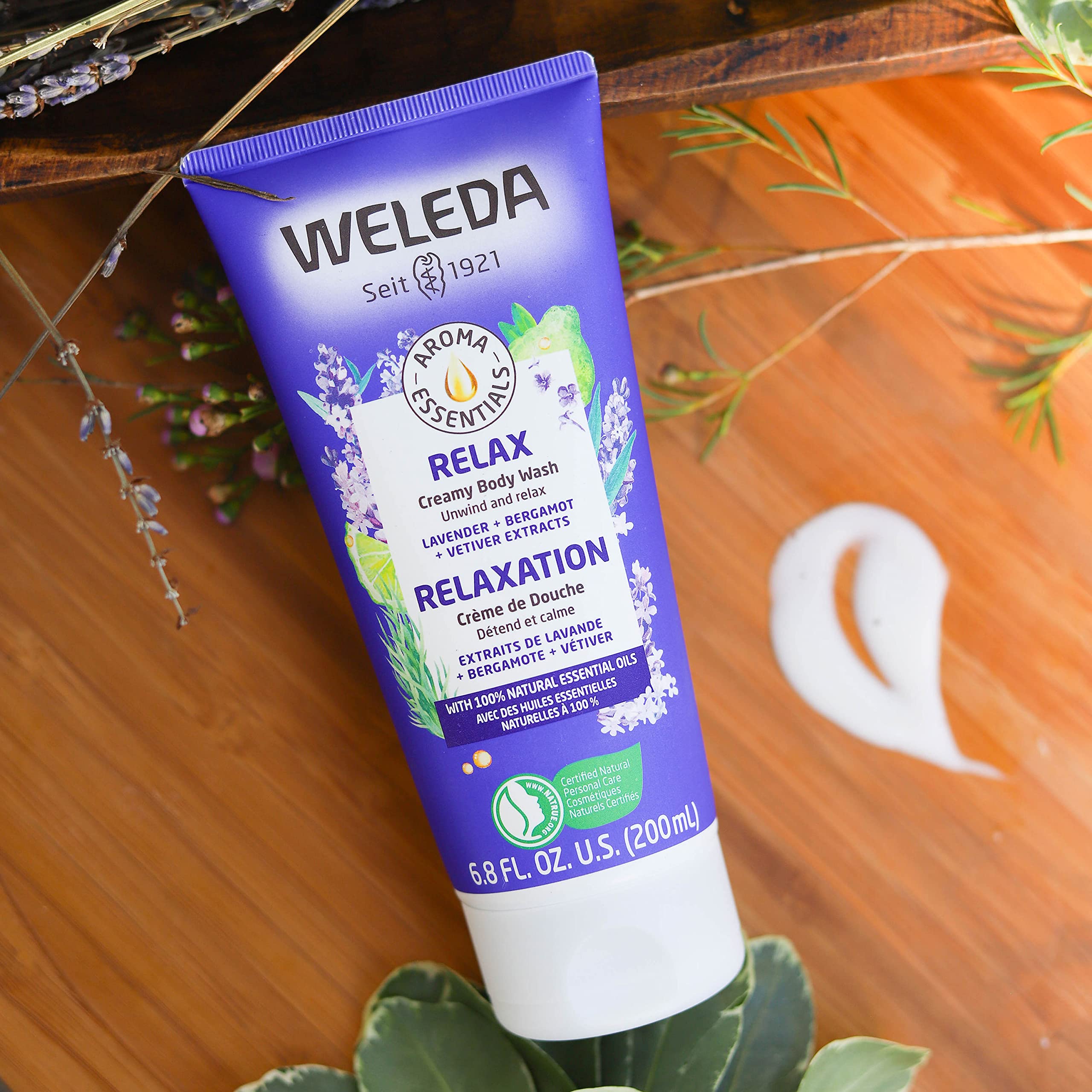 Weleda Aroma Essentials Relax botella de 6,8 oz, tamaño práctico para diario