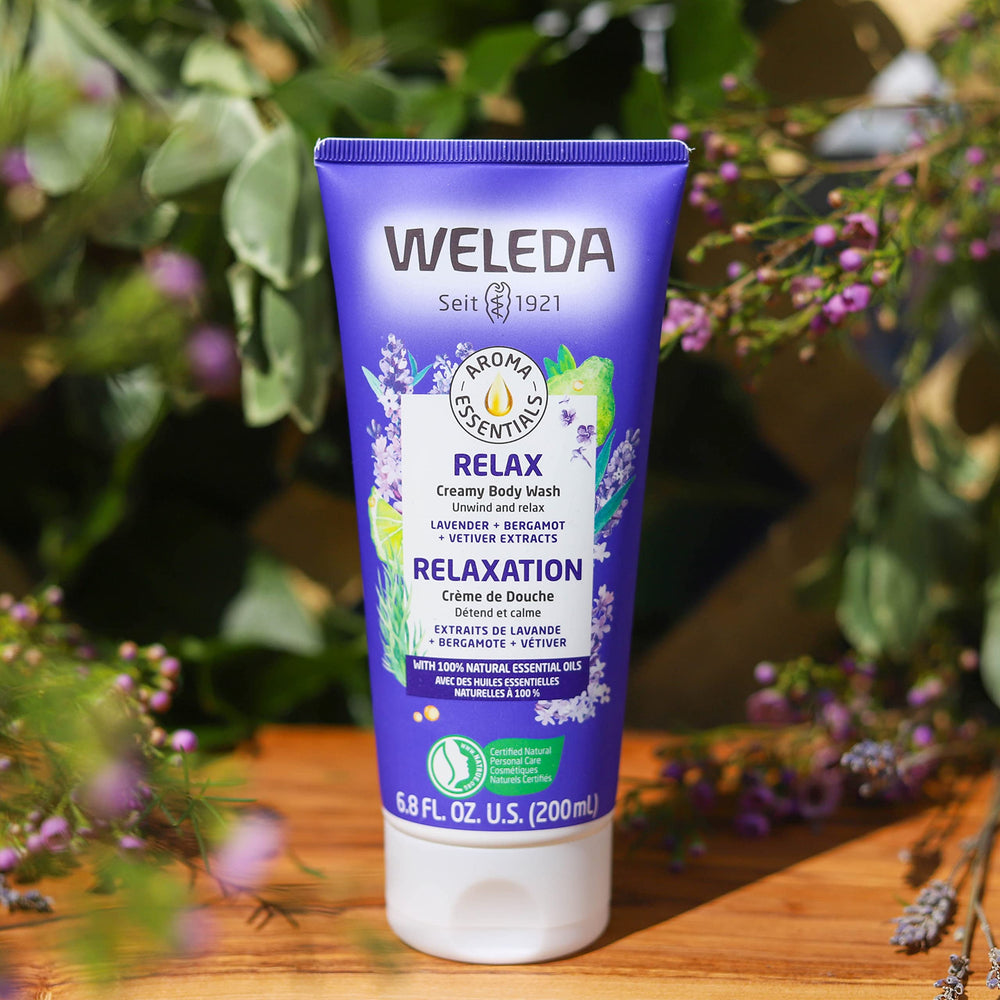 Weleda Aroma Essentials Relax icono sin parabenos, opción más suave para la piel