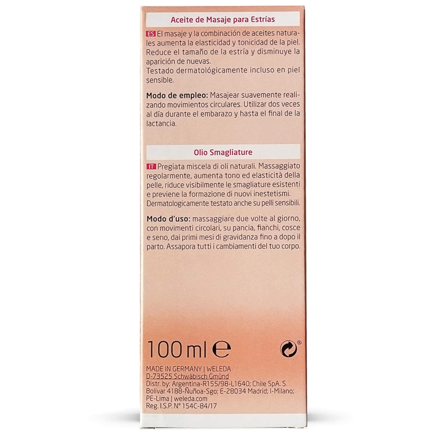 Weleda Aroma floral de rosa, neroli y mirra perfuma la experiencia.