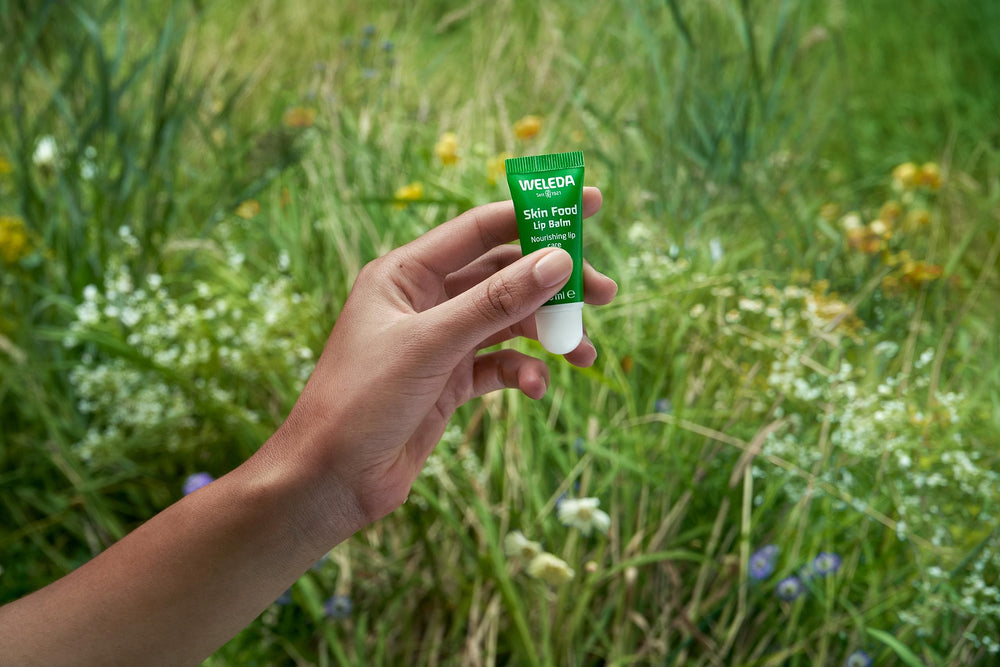 Weleda Skin Food Lip Butter, uso diario para un brillo suave.