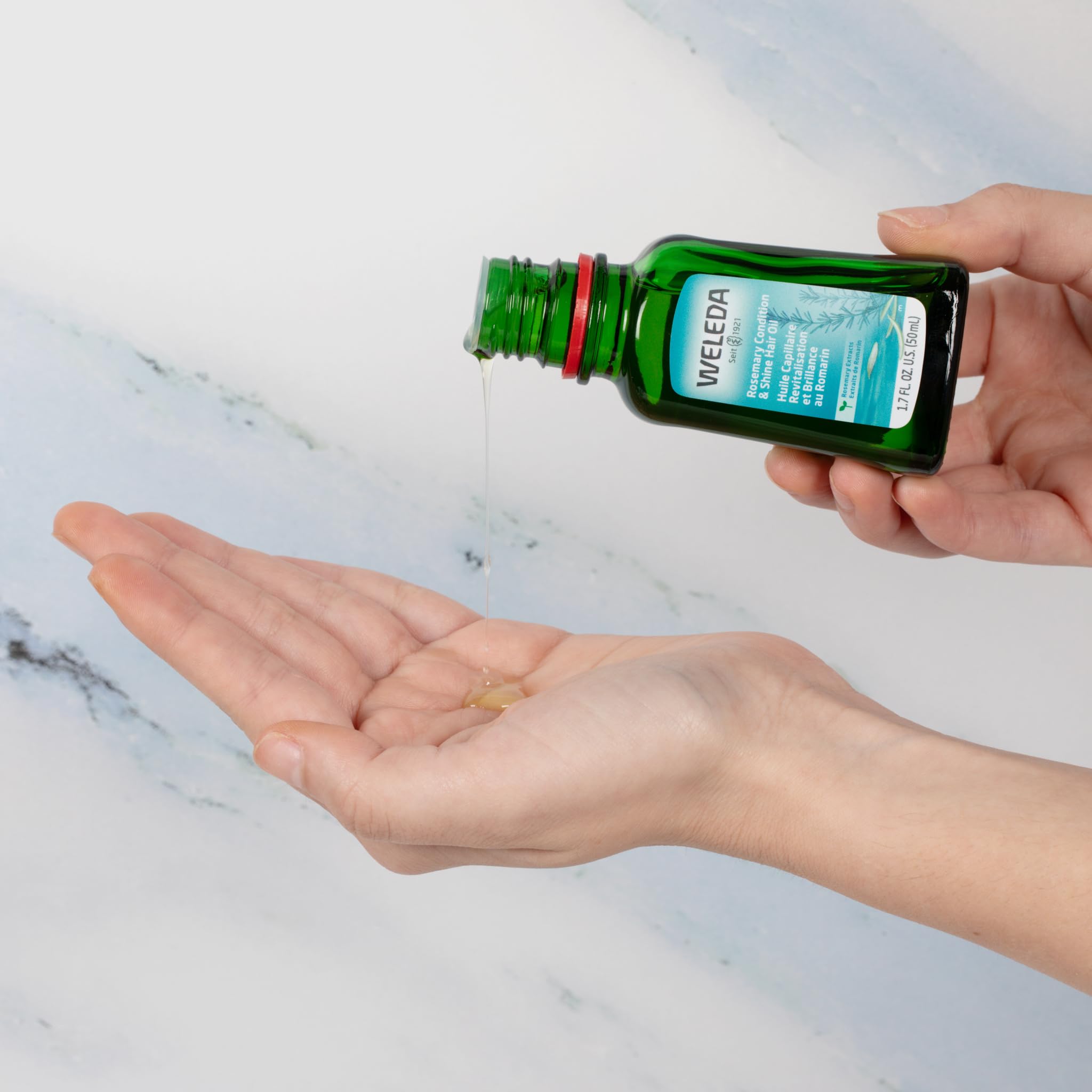 Weleda botella aceite condicionante romero cabello