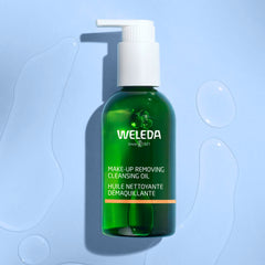 Weleda desmaquillante en aceite emulsiona con agua para limpieza suave.