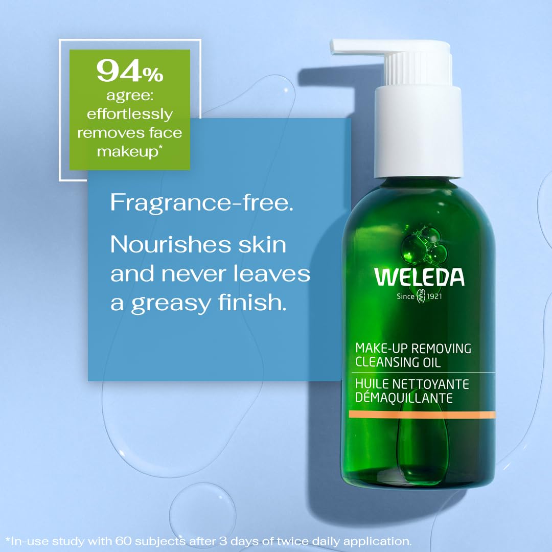 Weleda desmaquillante en aceite con hamamelis purificante para piel.