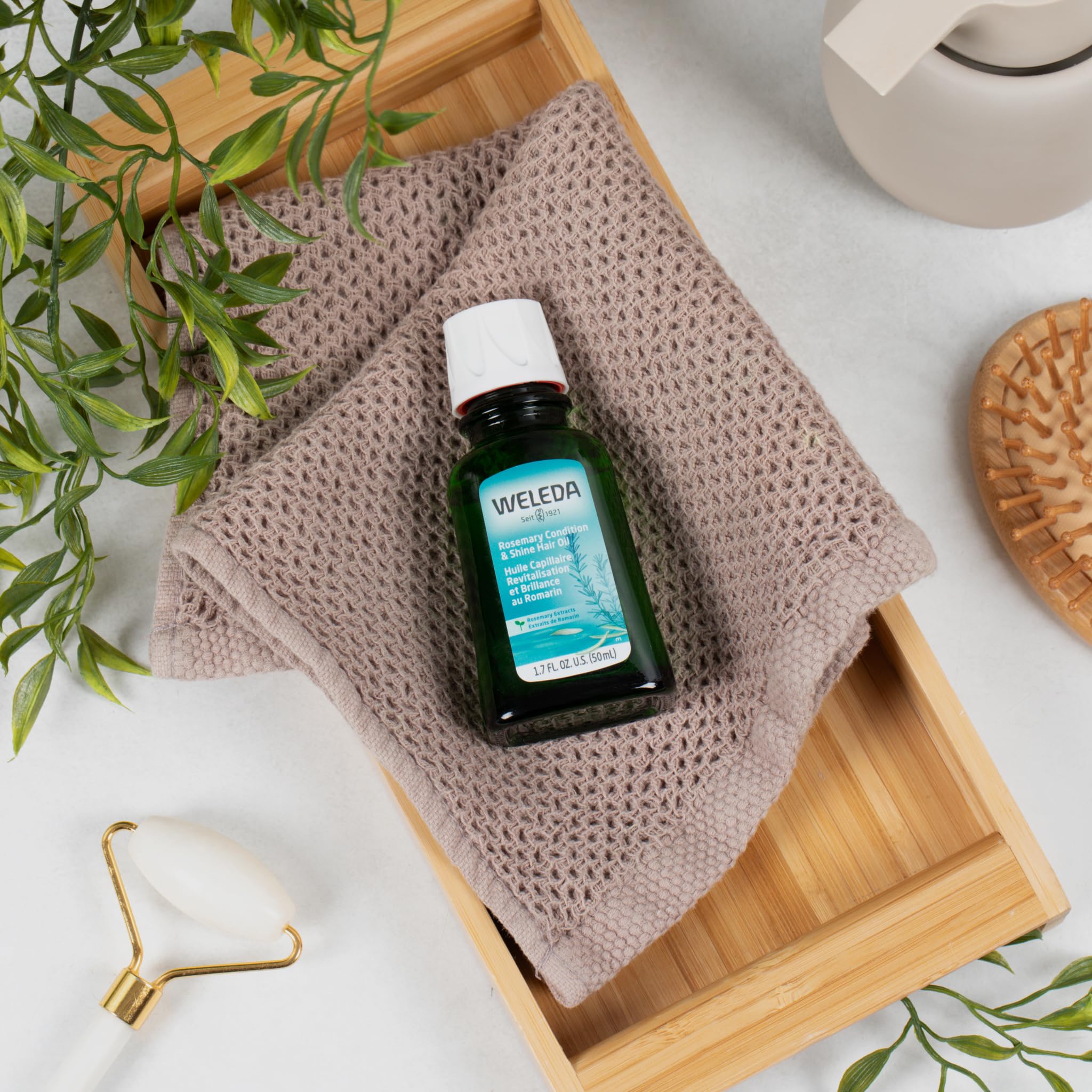 Weleda ingredientes romero bardana, fortalecen cabello y cuero cabelludo