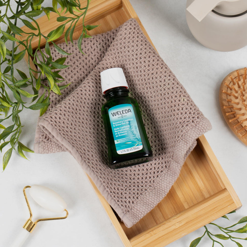 Weleda ingredientes romero bardana, fortalecen cabello y cuero cabelludo