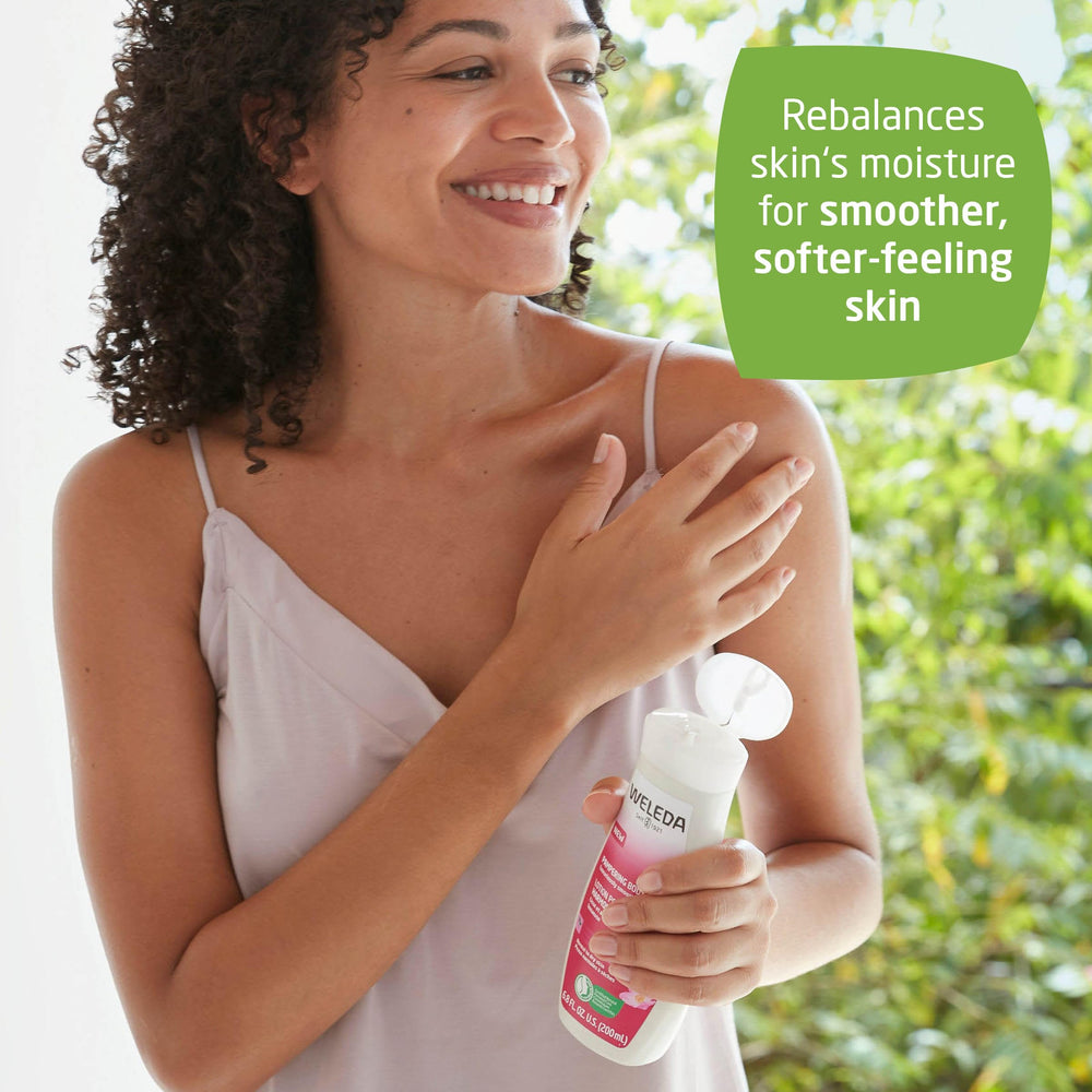 Weleda aceite rosa silvestre aporta aroma suave y relajante.