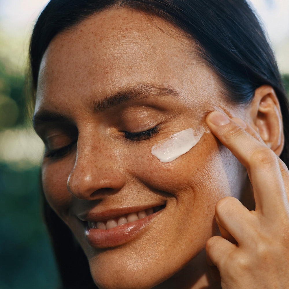 Weleda maca root peptides depict skin support in plant formula.