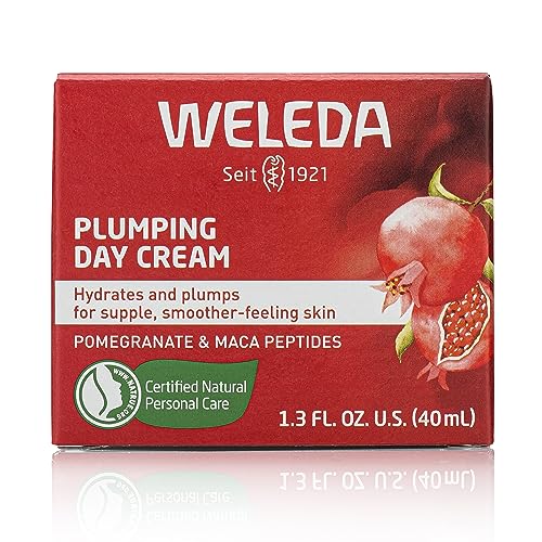 Weleda Plumping Day Cream texture close-up showing plush hydration.