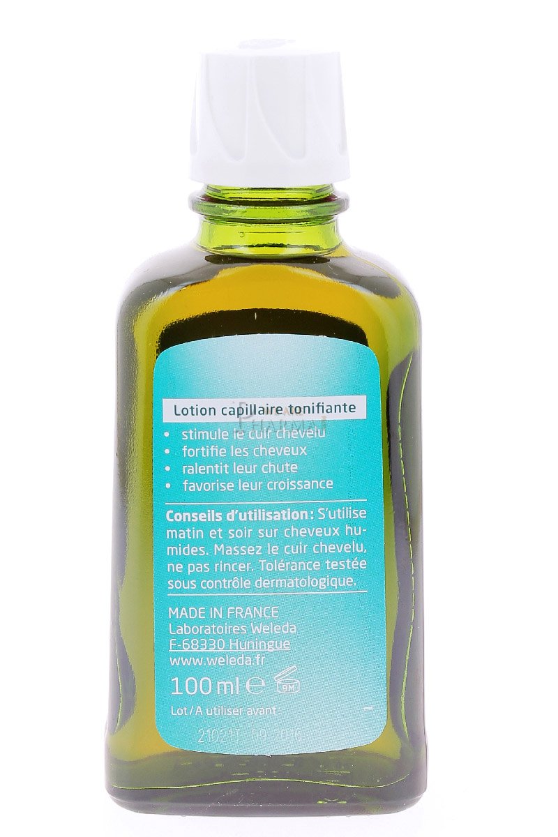 Weleda Rosemary Revitalising Hair Tonic packaging highlights eco friendly design