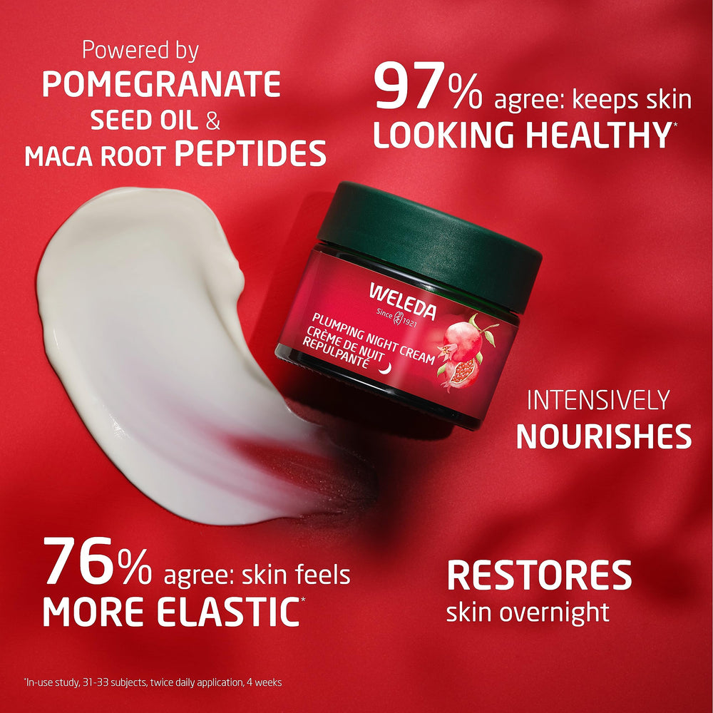Weleda shea butter rich cream signals intense nighttime moisture.