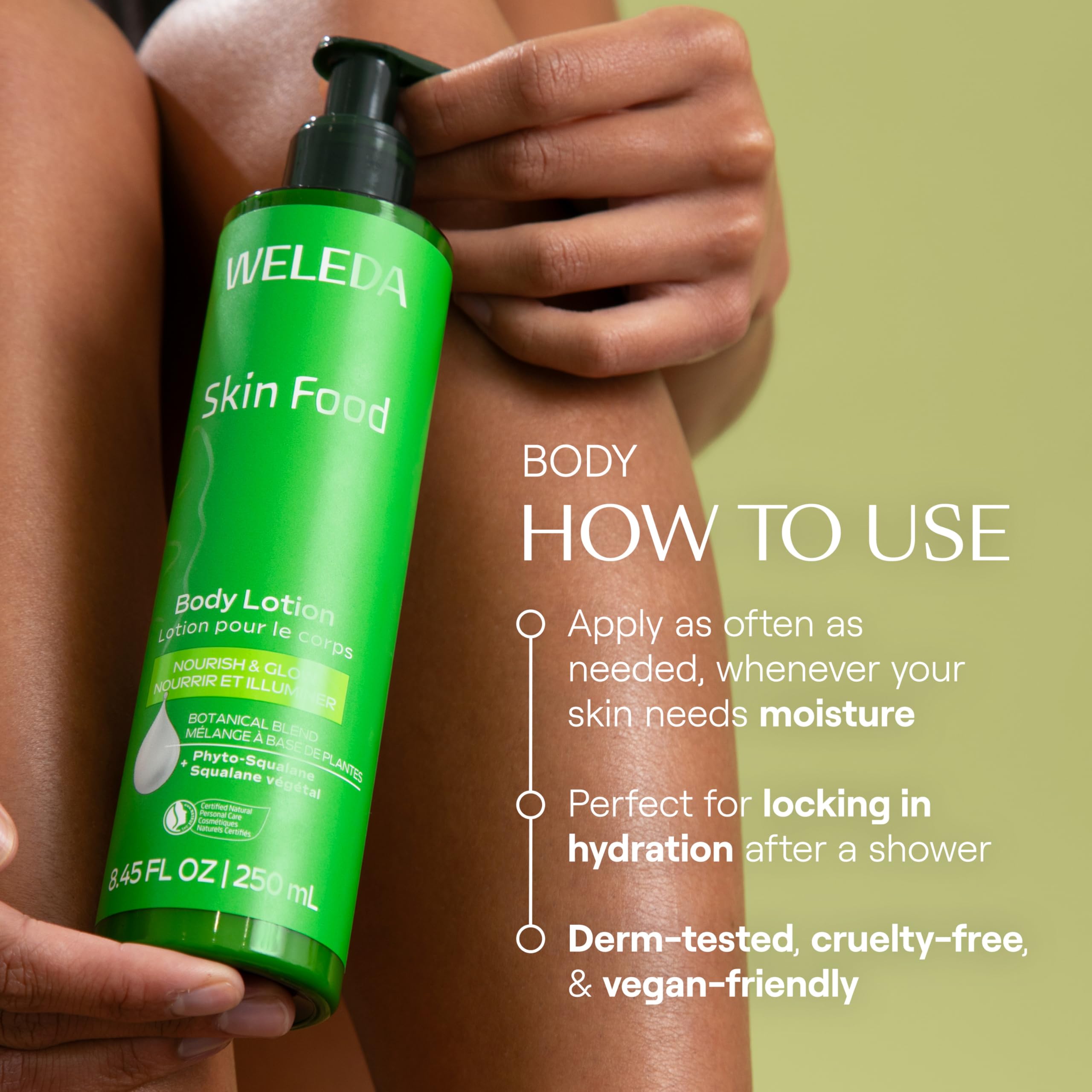 Weleda Skin Food Body Lotion, acabado no graso tras la absorción