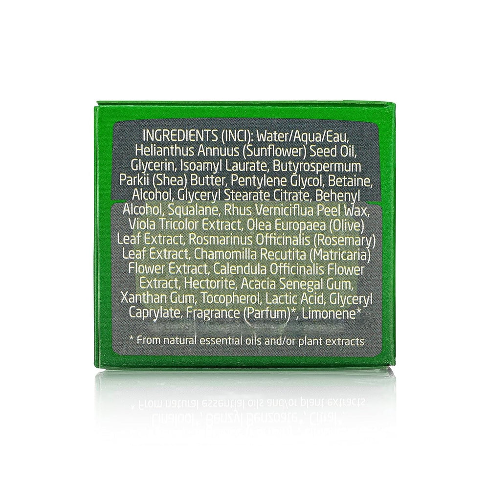 Weleda Skin Food olive leaf ingredient close-up highlighting plant-based nourishment.